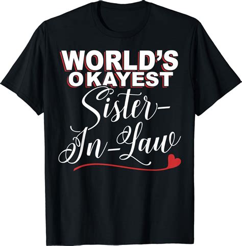 sister in law shirts|sister in law graphic tees.